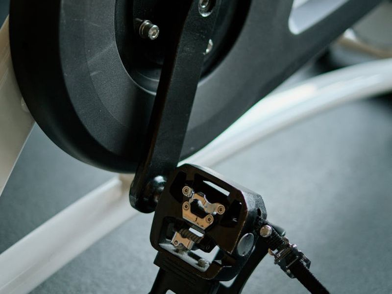 Detailed close-up of training equipment in a modern gym.